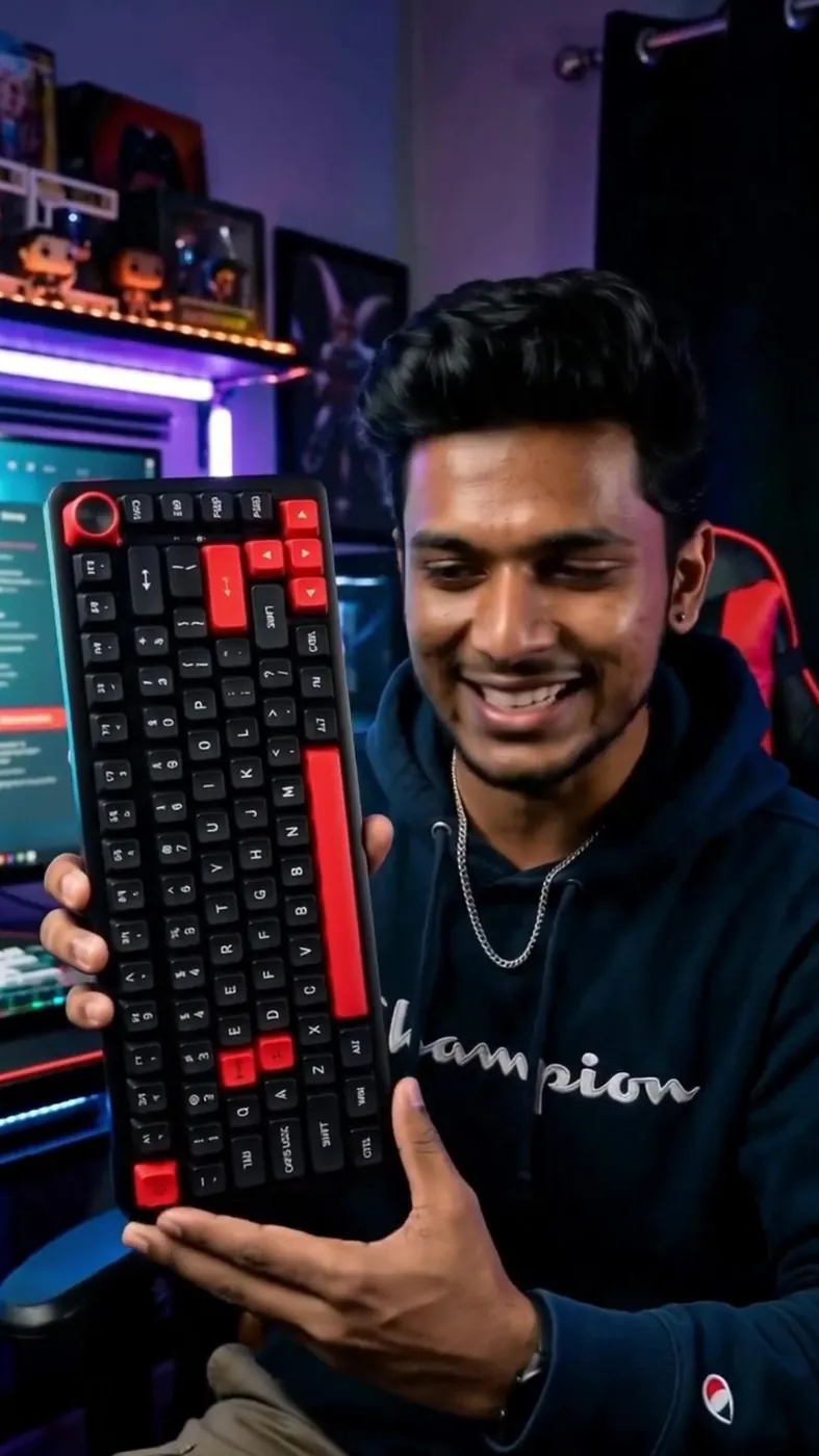 Opening frame of an AI UGC product review video