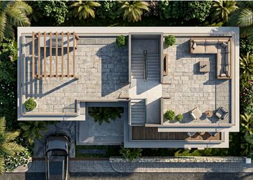 Piramal Peninsula — Sogao, Alibaug: villa rooftop