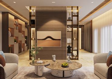 Private Homes — Aurum: living room