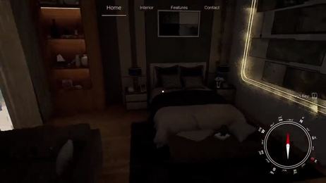 Interactive Walkthrough: light interaction
