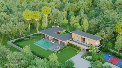 Villa Mehr: aerial