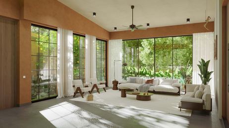 Villa Mehr: living room