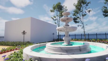 Garden Walkthrough: fountain