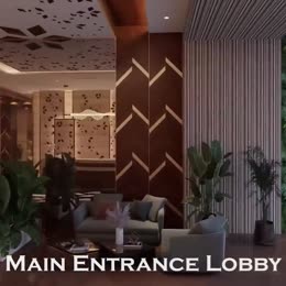 Entrance lobby from a residential 3D walkthrough film